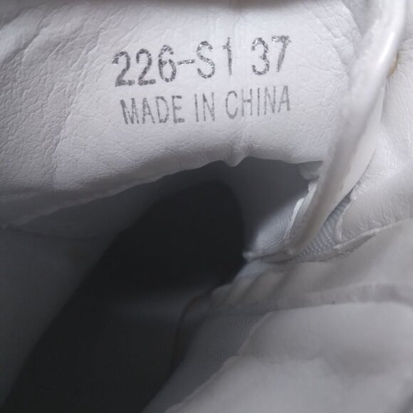 white platform chunk heel boots size 37 - Picture 8 of 15